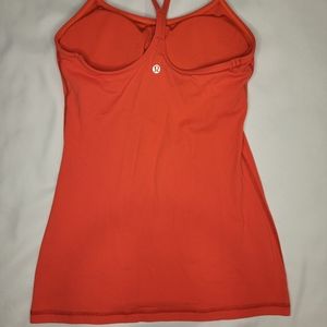 Lululemon Size 6 Red Power Y Tank